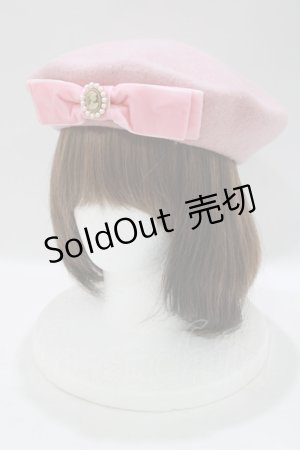画像: m petit by misako / AMモチーフリボンベレー  ピンク H-25-04-28-074-LO-AC-NS-ZH