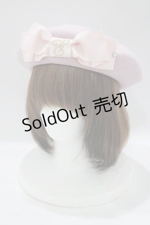 画像: Enchantlic Enchantilly / Cat Earsロゴ刺繍ベレー帽  ピンク H-25-04-28-075-LO-AC-NS-ZH