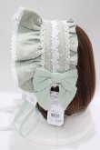 画像2: axes femme kawaii / メアリーハーフボンネット  ミント H-25-04-28-077-AX-AC-NS-ZH (2)