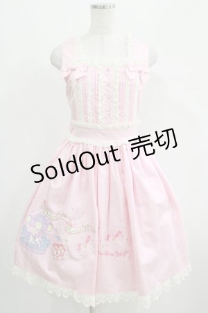 画像: BABY,THE STARS SHINE BRIGHT / エルドラドアップリケジャンパースカートI Free ピンク H-25-04-28-007-BA-OP-NS-ZH