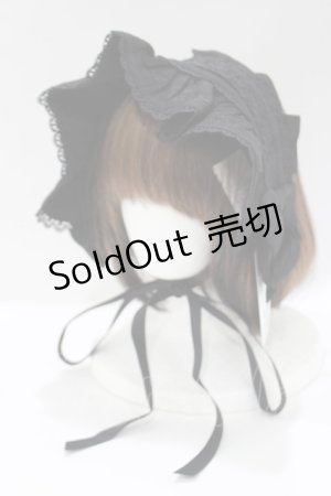 画像: axes femme kawaii / メアリーハーフボンネット  ブラック H-25-04-28-079-AX-AC-NS-ZH