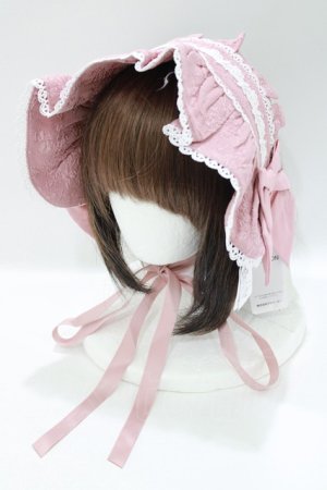 画像: axes femme kawaii / メアリーハーフボンネット  ピンク H-25-04-28-080-AX-AC-NS-ZH