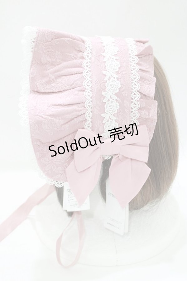 画像2: axes femme kawaii / メアリーハーフボンネット  ピンク H-25-04-28-080-AX-AC-NS-ZH (2)