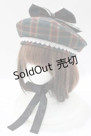 画像: Amavel / Dolly Holidayリボン付ベレー帽  グリーン H-25-04-28-081-CA-AC-NS-ZH