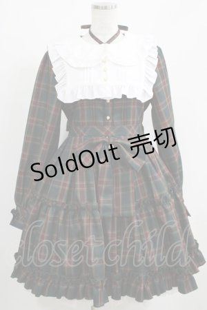 画像: Amavel / Dolly Holidayチェックティアードワンピース（ミドル丈） Free グリーン H-25-04-28-012-CA-OP-NS-ZH