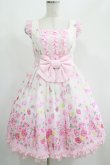 画像1: Angelic Pretty / Powder Roseフリルジャンパースカート Free シロ H-25-04-28-003-AP-OP-NS-ZH (1)