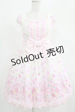 画像: Angelic Pretty / Powder Roseフリルジャンパースカート Free シロ H-25-04-28-003-AP-OP-NS-ZH