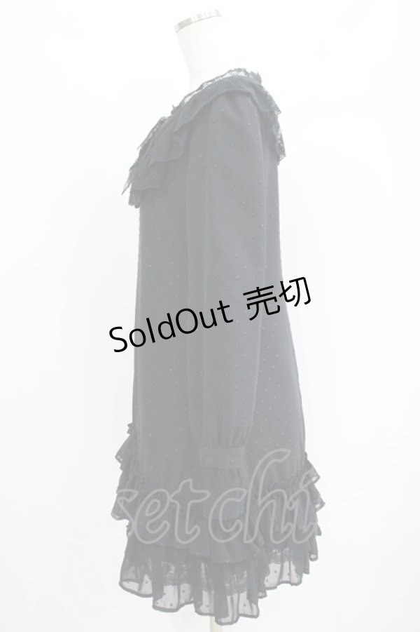 画像2: BABY,THE STARS SHINE BRIGHT / ドットシフォンワンピース Free ブラック H-25-04-28-025-BA-OP-NS-ZH (2)