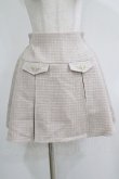 画像1: axes femme POETIQUE / フラップデザインツィードスカート M ピンク H-25-04-28-026-AX-SK-NS-ZH (1)
