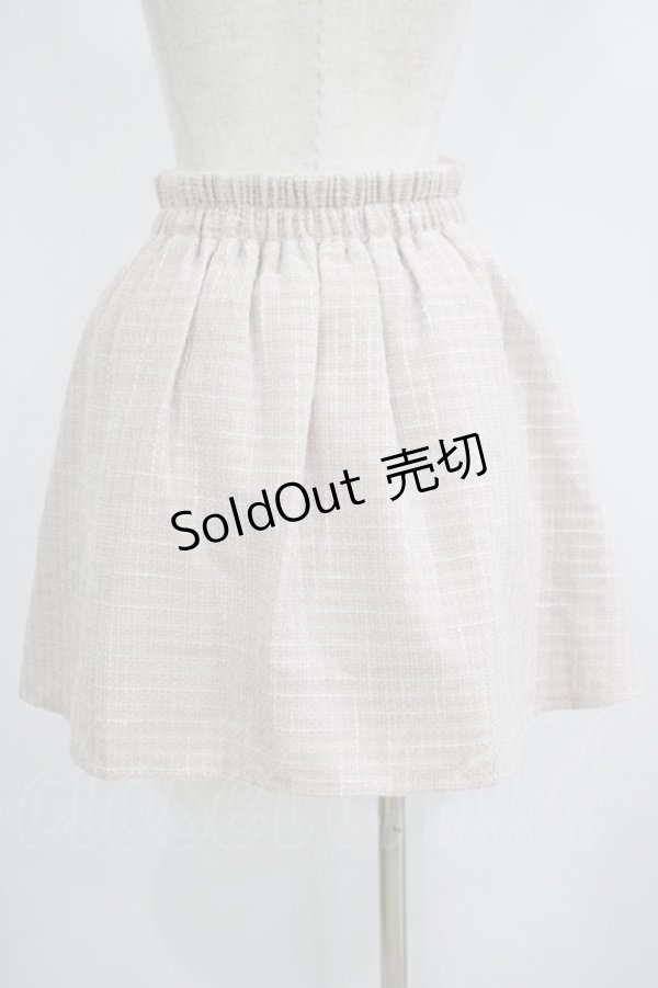 画像3: axes femme POETIQUE / フラップデザインツィードスカート M ピンク H-25-04-28-026-AX-SK-NS-ZH (3)