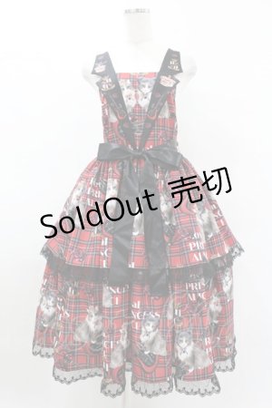 画像: Royal Princess Alice / PUNK CATジャンパースカート（ロング丈） Free レッド H-25-04-29-046-LO-OP-NS-ZH