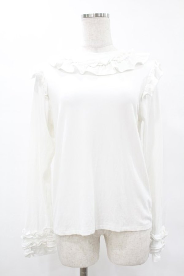 画像1: axes femme kawaii / フリルリボンカットプル M オフ H-25-04-29-055-AX-TO-NS-ZH (1)