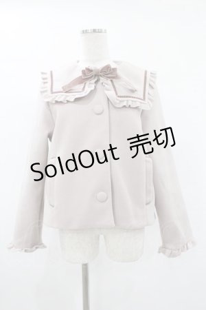 画像: m petit by misako / セーラー襟ショートコート L ピンク H-25-04-29-058-LO-CO-NS-ZT-C030