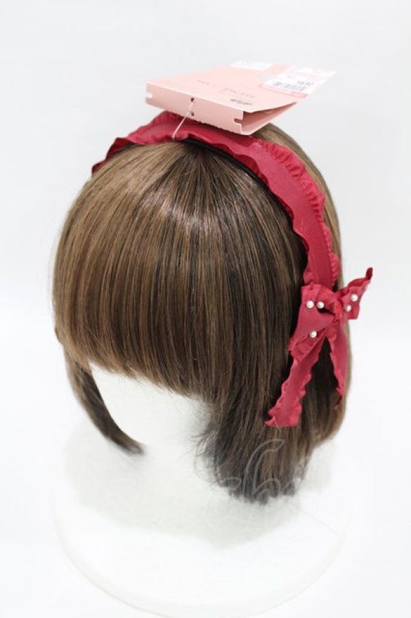 画像1: m petit by misako / TT*AMPLカチューシャ  レッド H-25-04-29-008-LO-AC-NS-ZH (1)