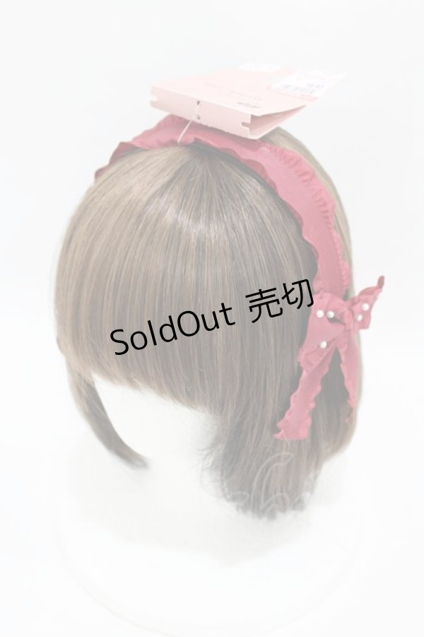 画像1: m petit by misako / TT*AMPLカチューシャ  レッド H-25-04-29-008-LO-AC-NS-ZH (1)