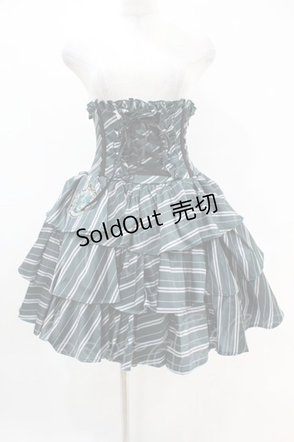 画像1: ATELIER PIERROT / ハリー・ポッター フリルコルセットスカート  スリザリン（グリーン） H-25-04-29-1005-EL-SK-KB-ZH (1)