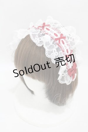 画像: To Alice / ヴィンテージドール　ヘッドドレス  オフ/レッド H-25-04-29-011-LO-AC-NS-ZH