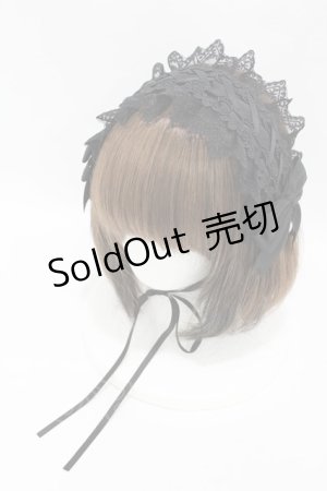 画像: axes femme POETIQUE / レースアップヘッドドレス  ブラック H-25-04-29-013-AX-AC-NS-ZH
