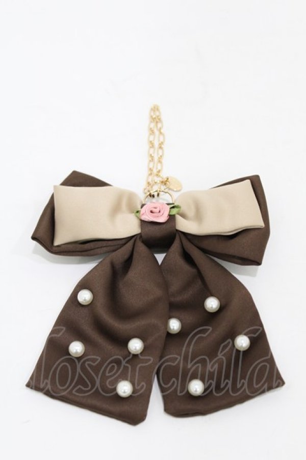 画像1: m petit by misako / NINA’sコラボバッグチャーム  ブラウン H-25-04-29-033-LO-ZA-NS-ZH (1)
