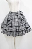 画像1: Angelic Pretty / タータンチェックハートポッケスカート Free グレー H-25-05-01-026-AP-SK-NS-ZH (1)
