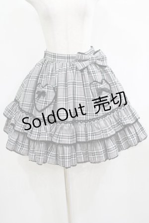 画像: Angelic Pretty / タータンチェックハートポッケスカート Free グレー H-25-05-01-026-AP-SK-NS-ZH