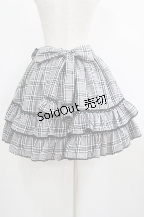 画像3: Angelic Pretty / タータンチェックハートポッケスカート Free グレー H-25-05-01-026-AP-SK-NS-ZH (3)