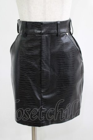 画像: Melt the lady / レザータッチスカート S ブラック H-25-05-01-033-PU-SK-NS-ZH