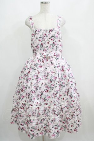 画像: axes femme / ビッグリボン×ローズジャンパースカート【mobility限定商品】 Free ピンク H-25-05-01-004-AX-OP-NS-ZH