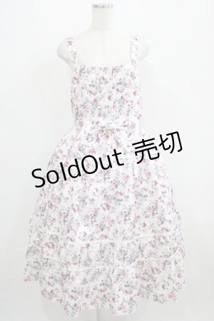 画像: axes femme / ビッグリボン×ローズジャンパースカート【mobility限定商品】 Free ピンク H-25-05-01-004-AX-OP-NS-ZH