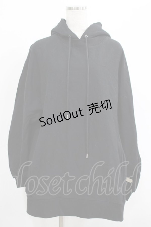 画像1: Melt the lady / ロゴプレートパーカーワンピース Free ブラック H-25-05-01-036-PU-OP-NS-ZH (1)