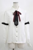 画像1: Amavel / Classic School シャツブラウス Free オフ/ブラック H-25-05-01-037-CA-BL-NS-ZH (1)