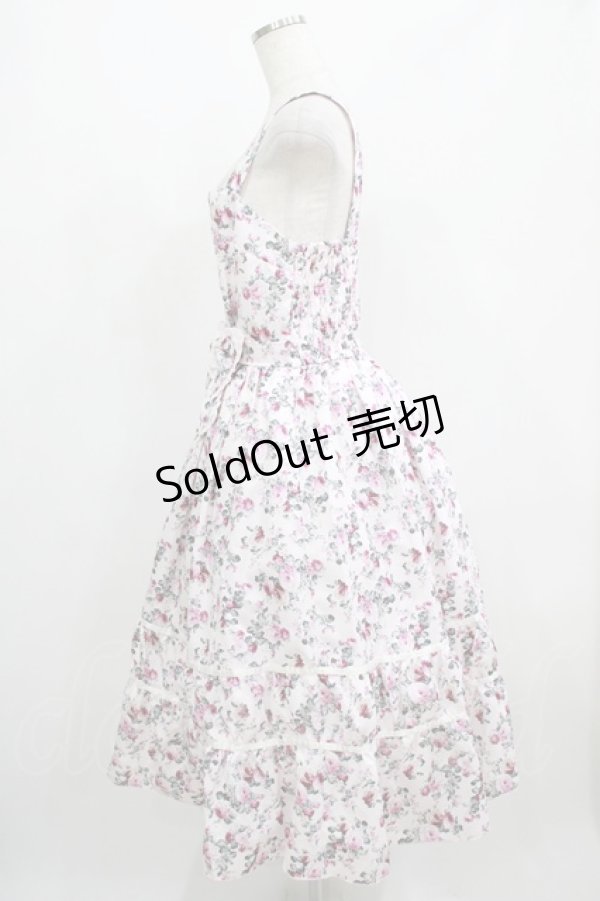 画像2: axes femme / ビッグリボン×ローズジャンパースカート【mobility限定商品】 Free ピンク H-25-05-01-004-AX-OP-NS-ZH (2)