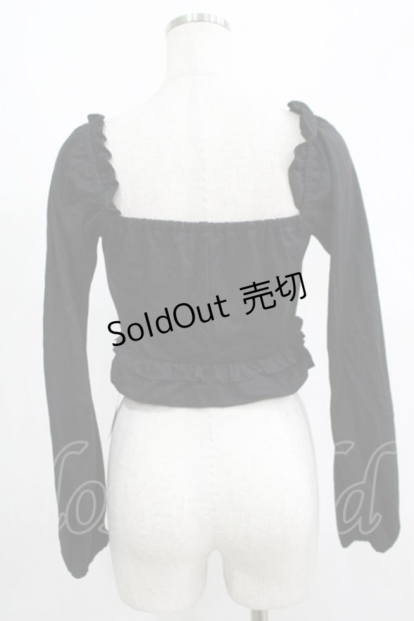 画像3: Melt the lady / クロップドトップス Free ブラック H-25-05-01-055-PU-TO-NS-ZH (3)
