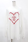 画像1: MILKBOY / DESTROY MY HEART L.S. TEE L ホワイト H-25-05-01-1045-MB-TO-KB-ZH (1)