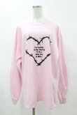 画像1: MILKBOY / DESTROY MY HEART L.S. TEE L ライトピンク H-25-05-01-1046-MB-TO-KB-ZH (1)