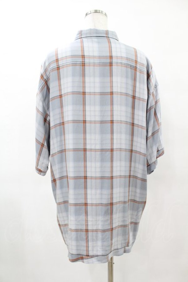 画像2: MILKBOY / CHECKED SHIRTS  サックス H-25-05-01-1047-MB-BL-KB-ZH (2)