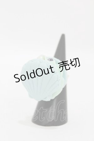 画像: Q-pot. / シェルマカロンリング  サックス H-25-05-01-1008-QP-AC-KB-ZH