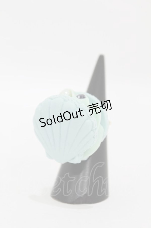 画像1: Q-pot. / シェルマカロンリング  サックス H-25-05-01-1008-QP-AC-KB-ZH (1)