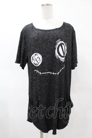 画像: NieR Clothing / プリントチュニックワンピ F 黒 H-25-05-01-1054-PU-OP-KB-ZH
