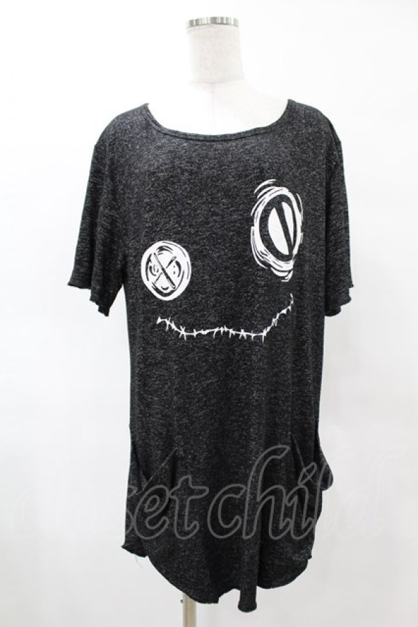 画像1: NieR Clothing / プリントチュニックワンピ F 黒 H-25-05-01-1054-PU-OP-KB-ZH (1)
