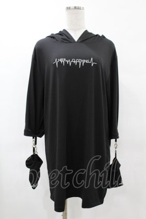画像: NieR Clothing / うさ耳ロゴパーカー F 黒 H-25-05-01-1056-PU-TO-KB-ZH