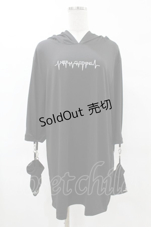 画像1: NieR Clothing / うさ耳ロゴパーカー F 黒 H-25-05-01-1056-PU-TO-KB-ZH (1)