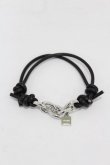 画像1: MILKBOY / LEATHER＆CHAINブレス  ブラック×シルバー H-25-05-01-1013-MB-AC-KB-ZH (1)