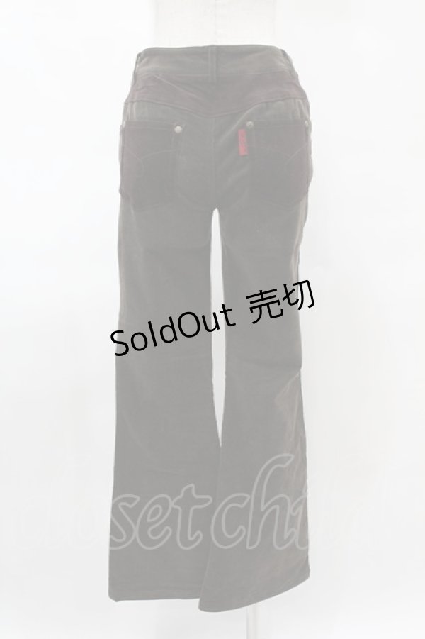 画像2: Ozz On / パッチワーク切替パンツ  茶 H-25-05-01-1024-OO-PA-KB-ZH (2)