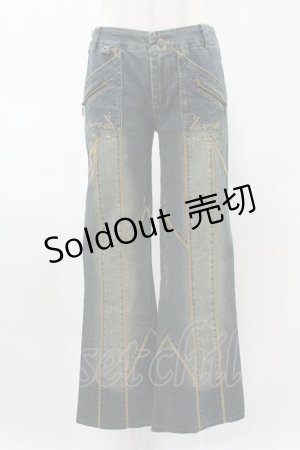 画像: Ozz On / 刺繍デニム  デニム H-25-05-01-1025-OO-PA-KB-ZH
