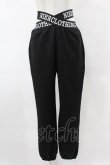 画像1: NieR Clothing / ロゴベルトストレッチパンツ F 黒 H-25-05-01-1030-PU-PA-KB-ZH (1)