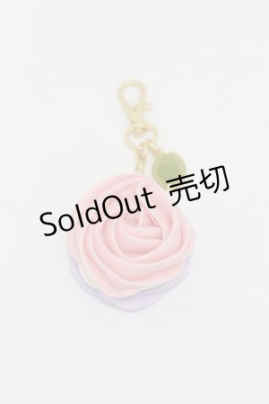 画像: Q-pot. / フラワーガーデンマカロンバッグチャーム  ピンク×ラベンダー H-25-05-01-1004-QP-ZA-KB-ZH