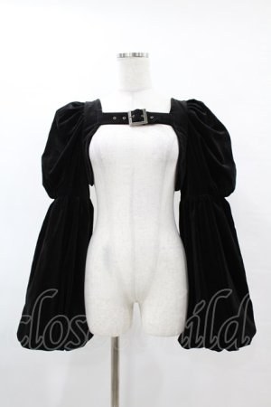 画像: Na+H / Pre別珍ボレロ  黒 H-25-05-01-1032-PU-JA-KB-ZH
