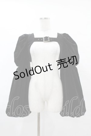 画像: Na+H / Pre別珍ボレロ  黒 H-25-05-01-1032-PU-JA-KB-ZH