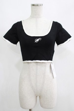 画像: Melt the lady / クロップドトップス Free ブラック H-25-05-01-056-PU-TO-NS-ZH